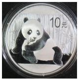 2015 China 1 oz .999 Silver Panda 10 Yuan