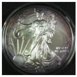 Toned 2011 American Silver Eagle