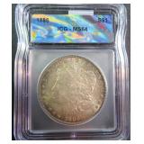 1886 Silver Morgan Dollar ICG MS64