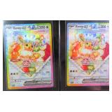 TWO (2) Pokemon Eevee EX