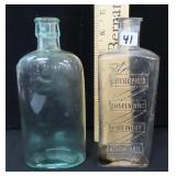 TWO (2) 19th Century Bottles inc British Household