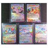 Five (5) Pokemon Cards