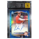 2025 #2/150 SIGNED Caden Powell (RC) Beckett 9/10