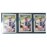 Three (3) 1989 Topps Traded Toy Aikman (RCs)