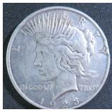 1923 Silver Peace Dollar, $48.07 Melt Value