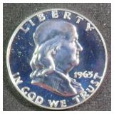 1963 Silver Proof Franklin Half Dollar, $22.45