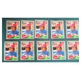 TEN (10) 1981 Topps Coca Cola Pete Rose