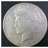 1925-S Silver Peace Dollar, $44.60 Melt Value 8-1