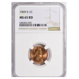 1969-S Lincoln Cent NGC MS-65 RD