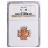1946-S Lincoln Cent NGC MS-66 RD