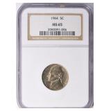 1964 Jefferson Nickel NGC MS-65