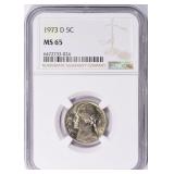 1973-D Jefferson Nickel NGC MS-65