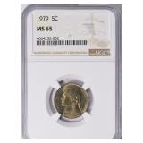 1979 Jefferson Nickel NGC MS-65