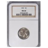 1961 Jefferson Nickel NGC MS-66