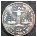 One Troy Ounce .999 Fine Silver Trade Unit
