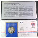 7-4-71 Revolution FDC with Sterling Silver Coin