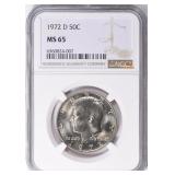 1972-D Kennedy Half Dollar NGC MS-65