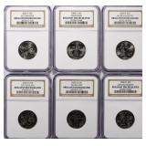 TEN (10) 2000-P & 2000-D State Quarters Set NGC BU