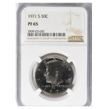 1971-S Kennedy Half Dollar NGC Proof-65