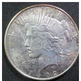 1922-D Silver Peace Dollar, $48.07 Melt Value