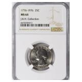 1976 Washington Quarter Clad NGC MS-64