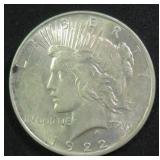 1922-D Silver Peace Dollar, $48.07 Melt Value