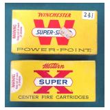 TWO Vintage Winchester Power-Point Boxes