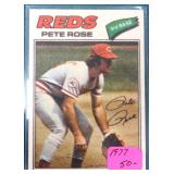 1979 Topps Pete Rose Cloth Sticker Card !!