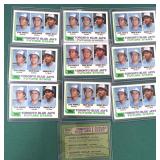 Ten (10) 1982 Jesse Barfield Rookie Cards