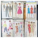 SIX (6) Vintage Clothing Patterns