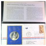 1971 Puerto Rico FDC with Sterling Silver Coin