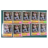 TEN (10) 1984 Donruss Pete Rose Baseball Cards