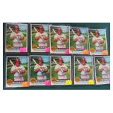 TEN (10) 1978 Topps Pete Rose Baseball Cards