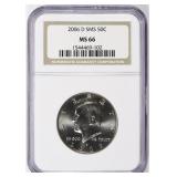 2006-D Kennedy Half Dollar SMS NGC MS-66