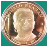 54 Grams Proof 24K Gold Plated Copper Trial Coin