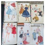 SIX (6) Vintage Clothing Patterns