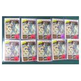 TEN (10) 1980 Topps Paul Molitor Baseball Cards
