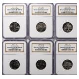 TEN (10) 1999-P & 1999-D State Quarters Set NGC BU