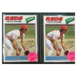 TWO (2) 1977 Topps Pete Rose Baseball Cards