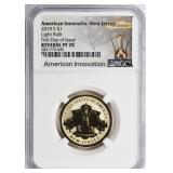 2019-S Light Bulb Reverse Proof FDOI NGC Proof-70