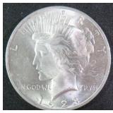 1923 Silver Peace Dollar, $44.60 Melt Value 8-1
