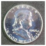 1963 Silver Proof Franklin Half Dollar, $22.45