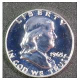 1963 Silver Proof Franklin Half Dollar, $22.45