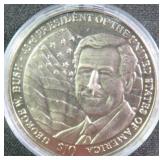 G.W. Bush 14.6 Grams Copper Nickel Liberia $10