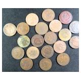 Twenty (20) Indian Head Cents