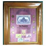 $17 SHIP: The Pioneeers Display w/ (8) Silver