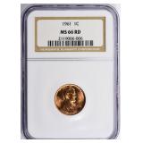 1961 Lincoln Cent NGC MS-66 RD