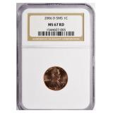 2006-D Lincoln Cent SMS NGC MS-67 RD
