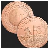 1 oz Copper Apollo 11 50th Anniversary Bullion