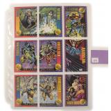 Nine (9) 1993 Marvel Skybox Trading Cards